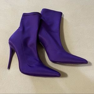 Aldo “Cirelle” Purple Sock Boots
